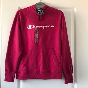 NEW pink medium champion hoodie